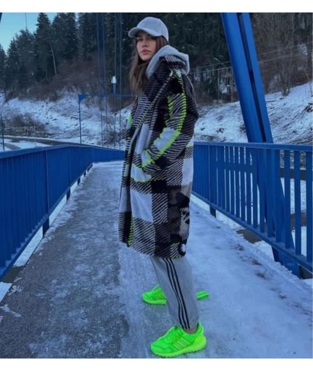 ADIDAS Зеленая шуба, фото 2