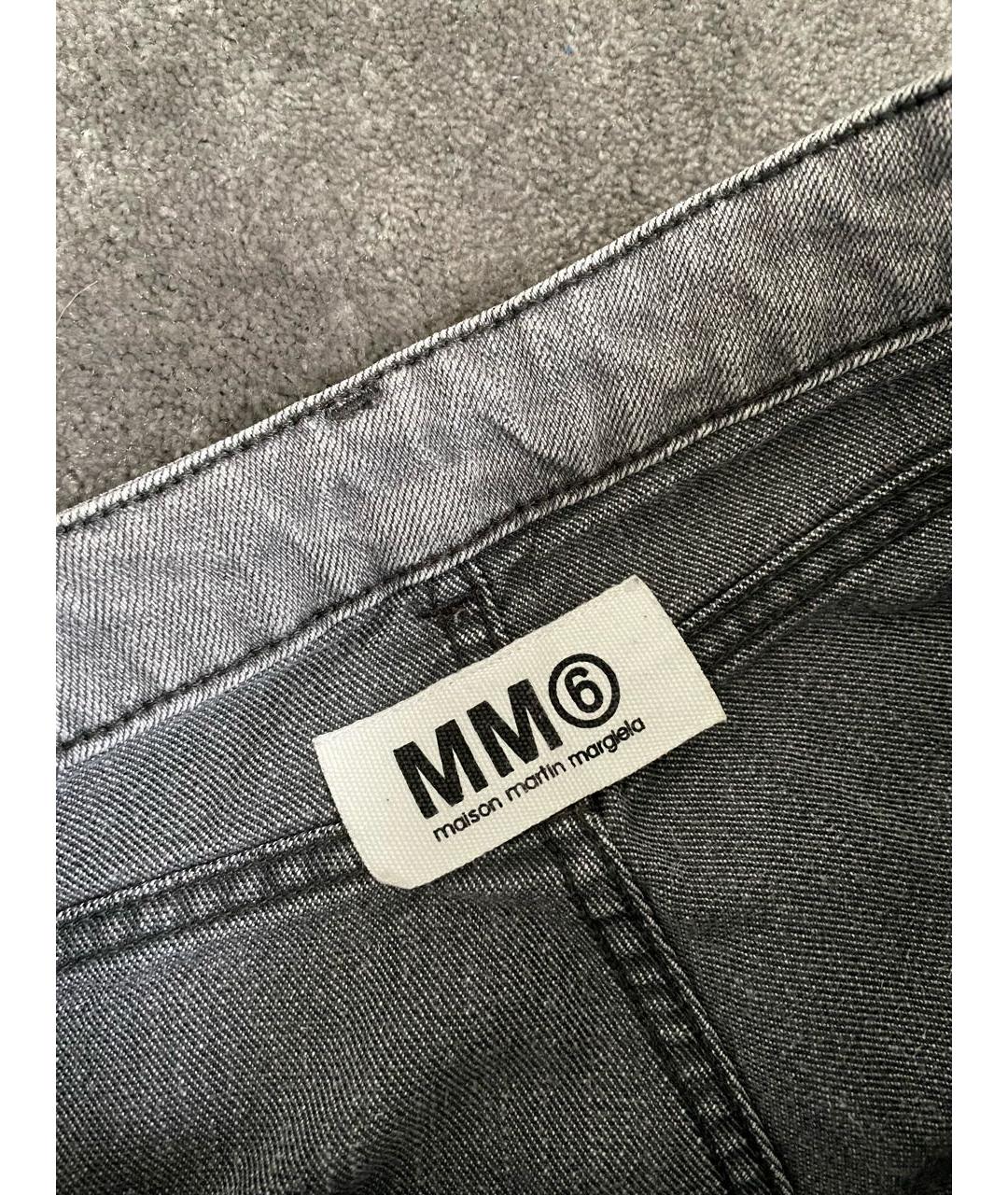 MM6 MAISON MARGIELA Мульти хлопковые джинсы слим, фото 3