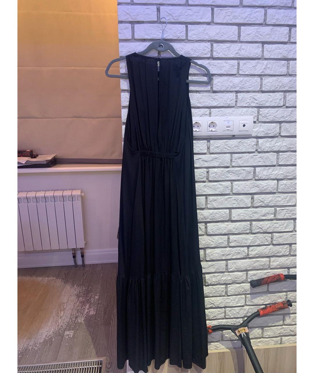 ERIKA CAVALLINI Черное ацетатное вечернее платье, фото 4