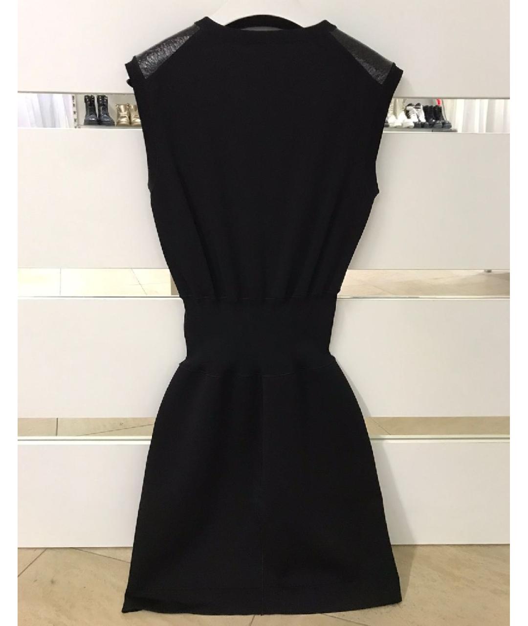 LOUIS VUITTON PRE-OWNED Черное вискозное повседневное платье, фото 8
