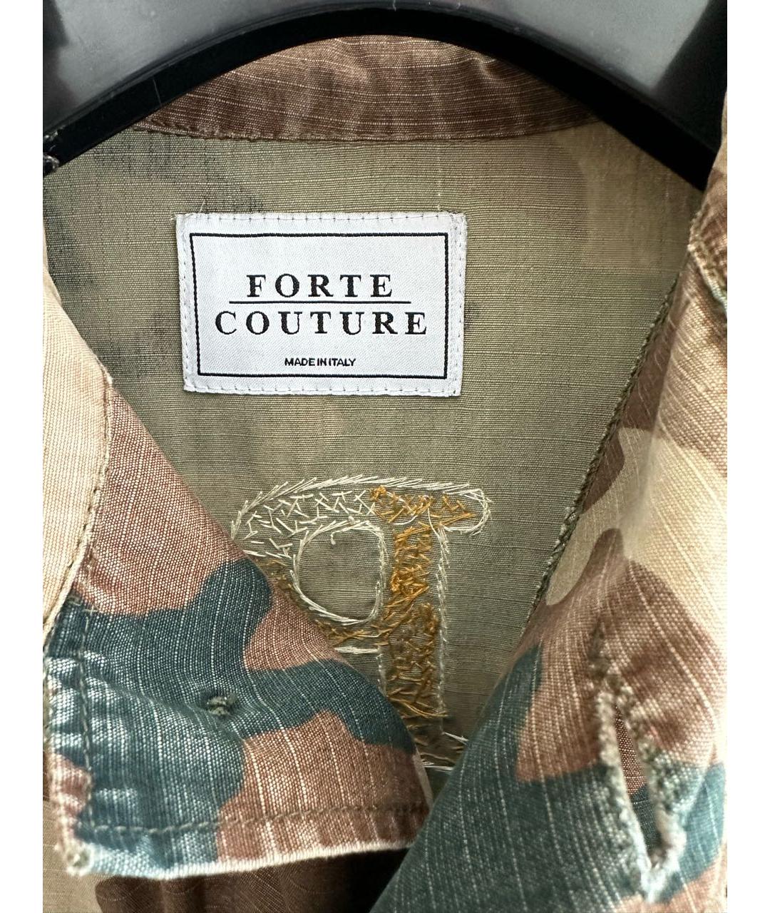 FORTE COUTURE Хаки деним куртка, фото 3