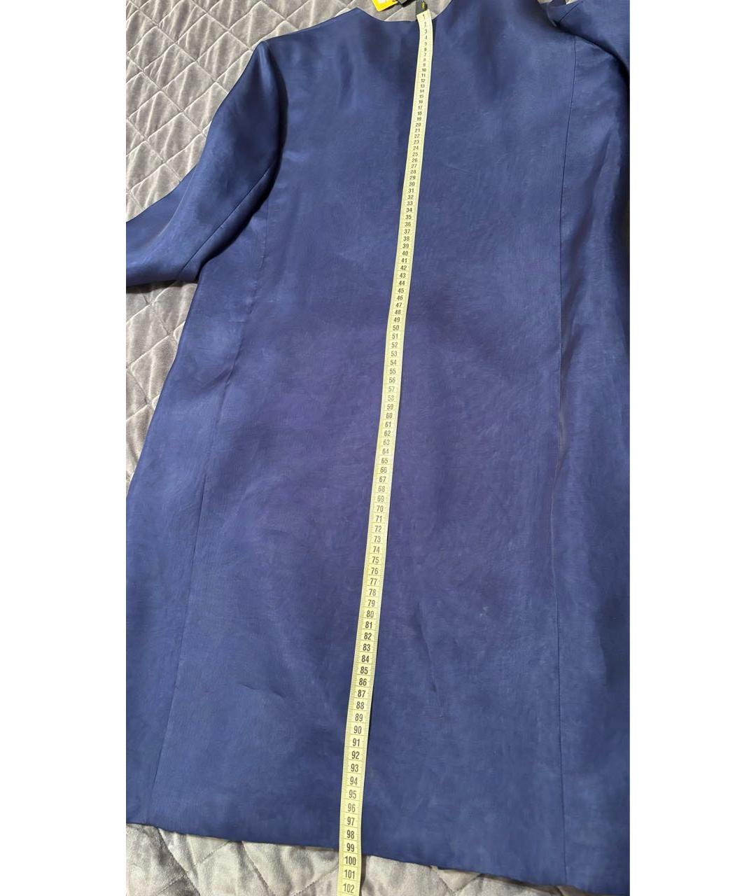FENDI Темно-синее шелковое пальто, фото 8