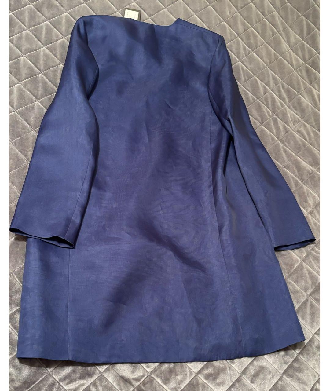FENDI Темно-синее шелковое пальто, фото 6