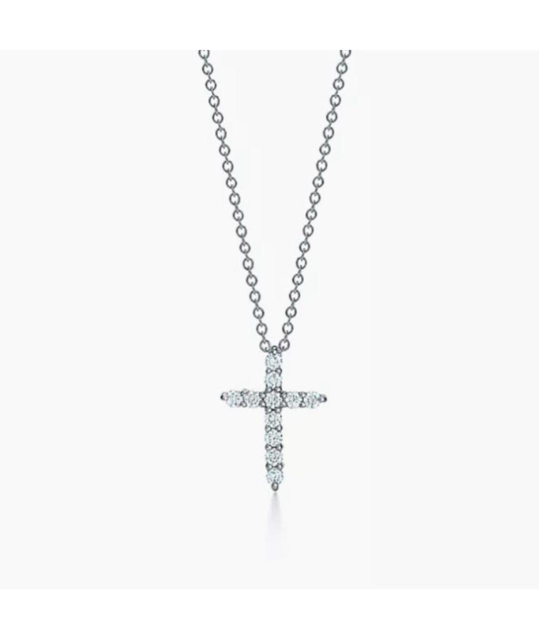 TIFFANY&CO Серебряная платиновая подвеска, фото 5