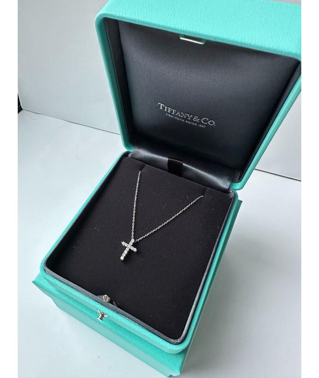 TIFFANY&CO Серебряная платиновая подвеска, фото 3