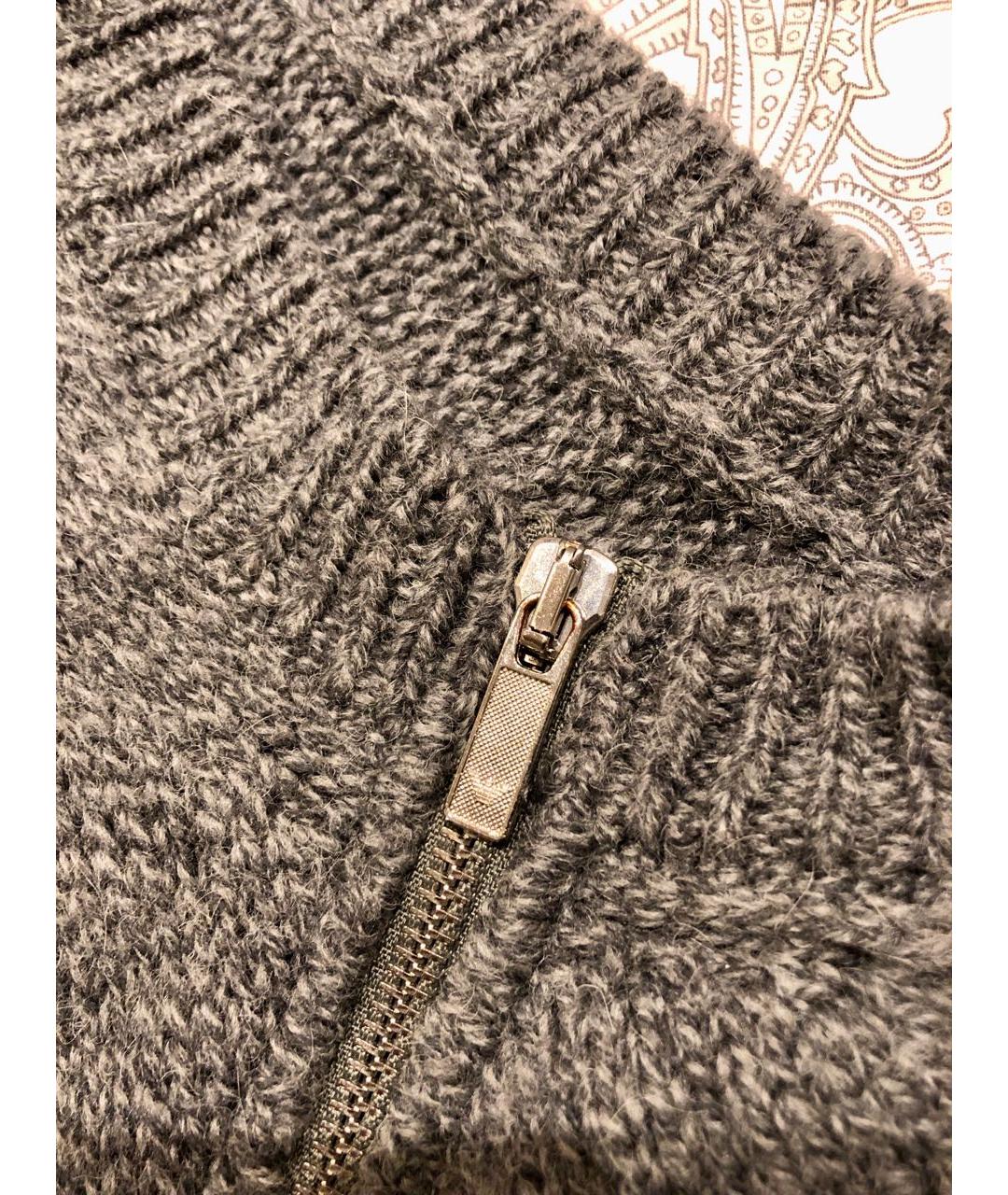 EMPORIO ARMANI Серый шерстяной джемпер / свитер, фото 4