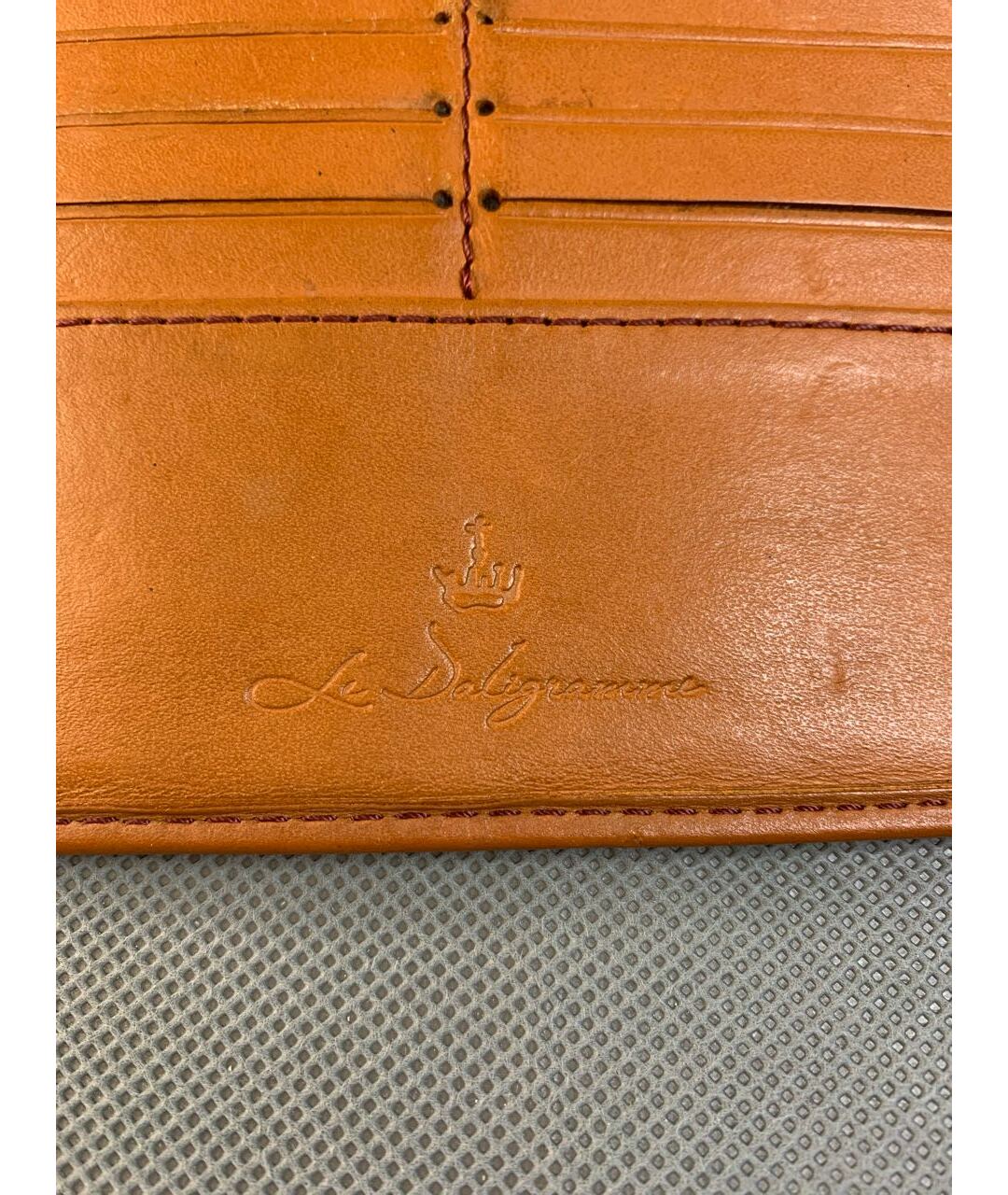 LANCEL Оранжевый кожаный кошелек, фото 6