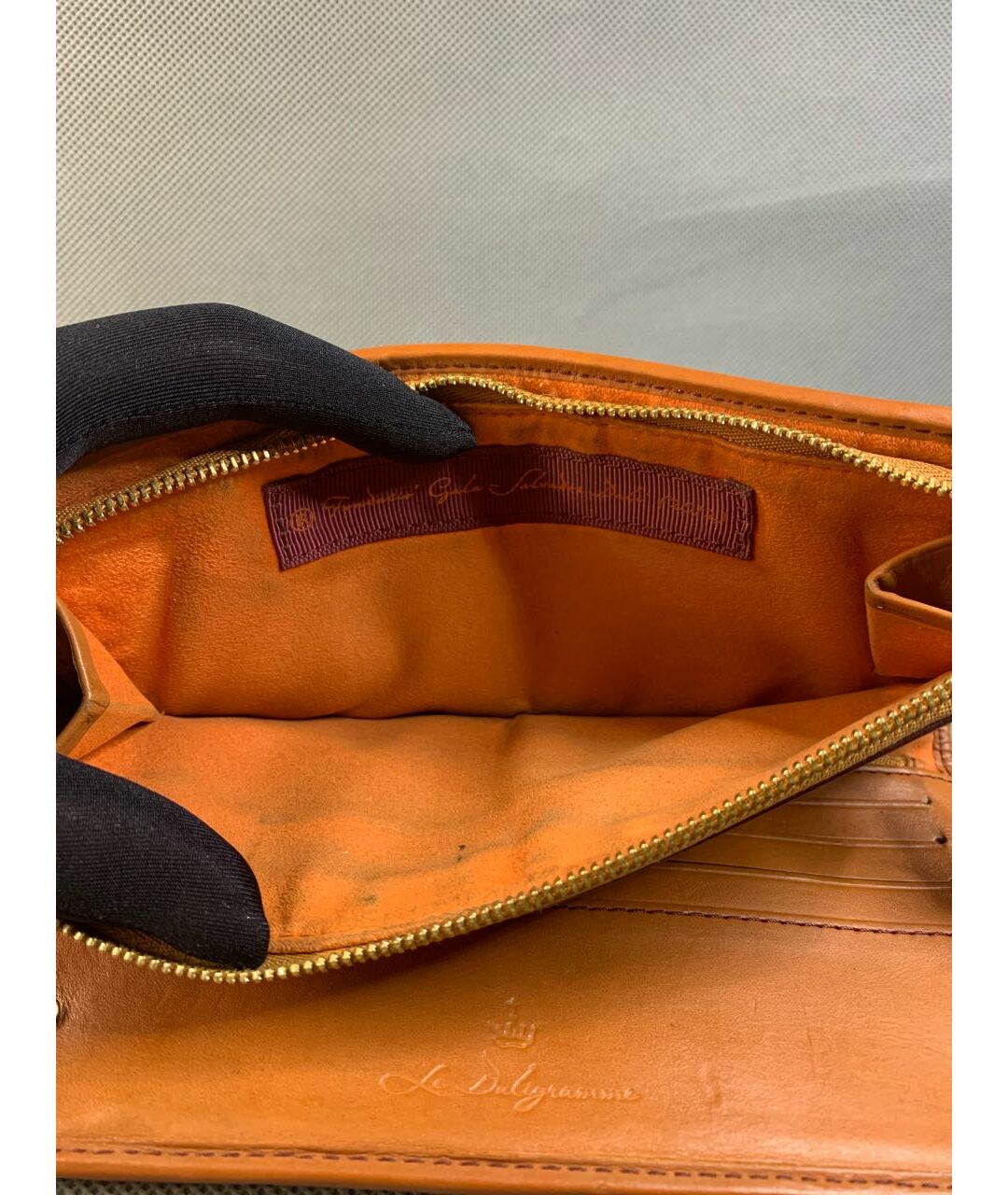 LANCEL Оранжевый кожаный кошелек, фото 8
