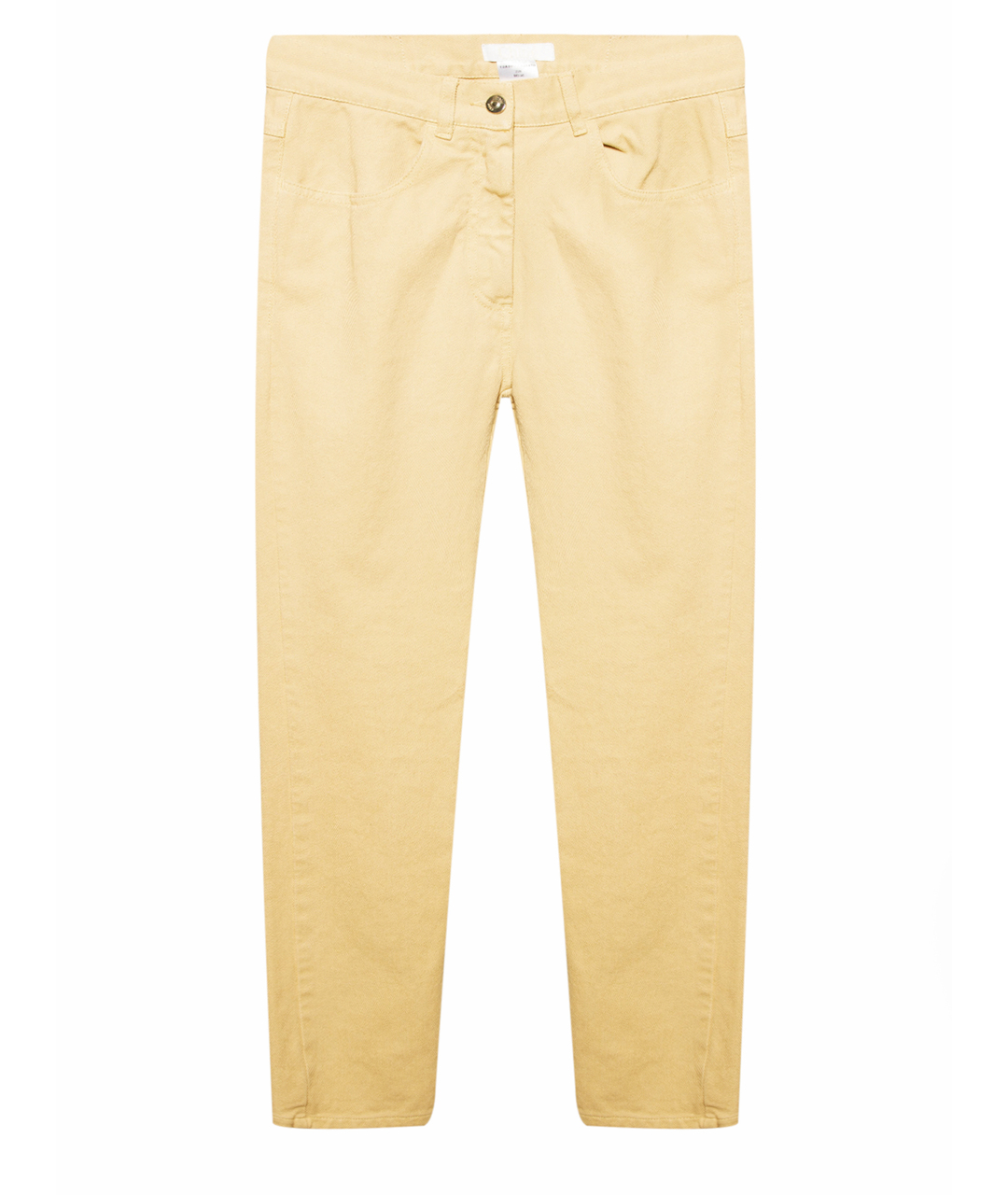 CHLOE Бежевые хлопковые прямые джинсы, фото 1