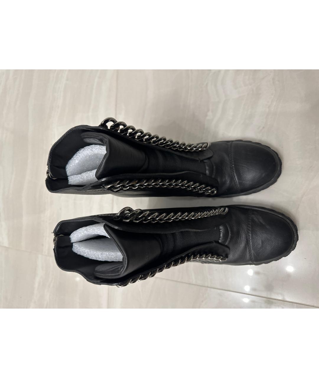 CASADEI Черные кожаные ботинки, фото 2