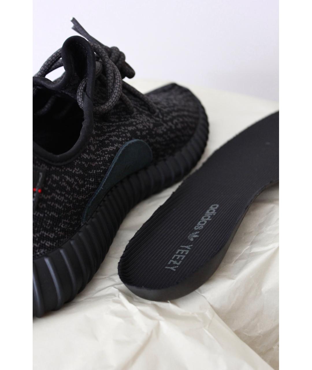 ADIDAS YEEZY Черные низкие кроссовки / кеды, фото 9