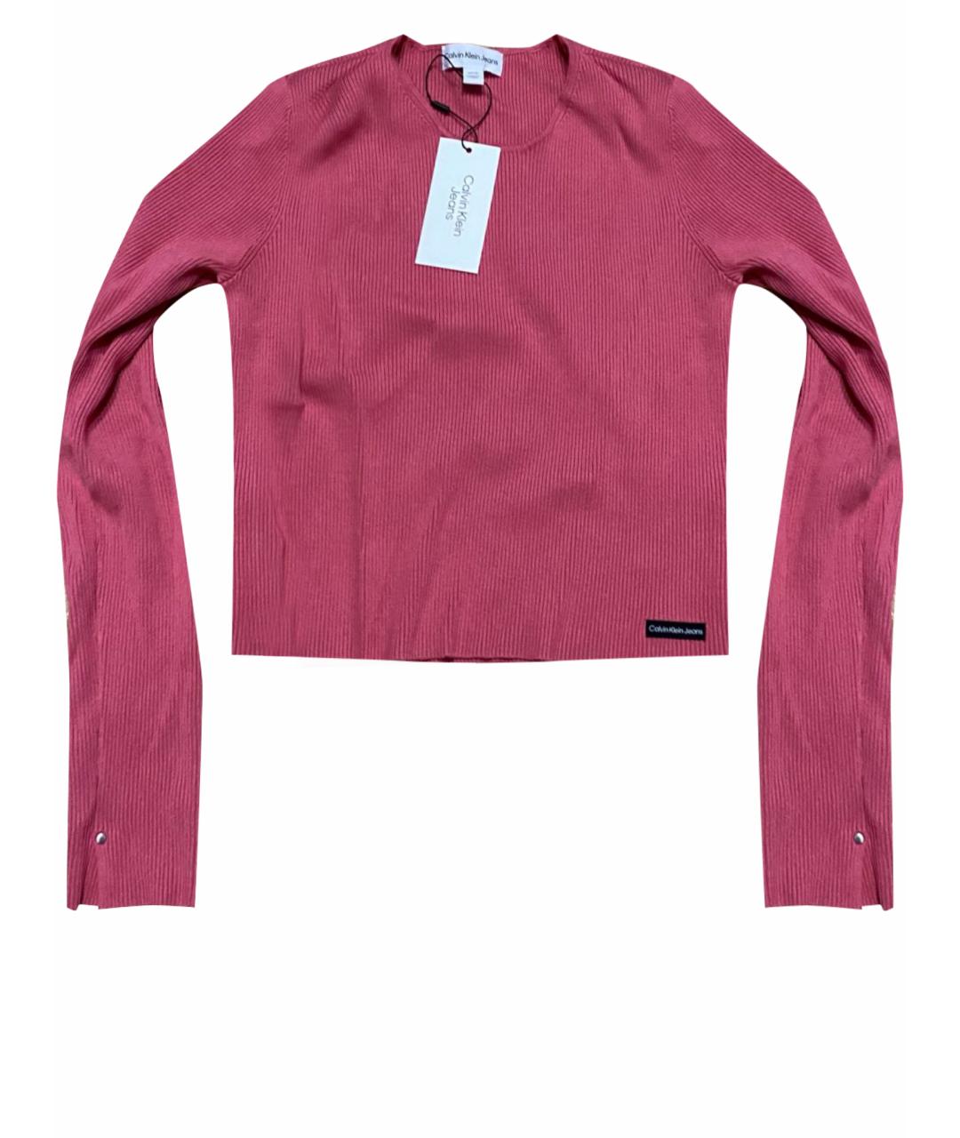 CALVIN KLEIN JEANS Розовый вискозный джемпер / свитер, фото 1