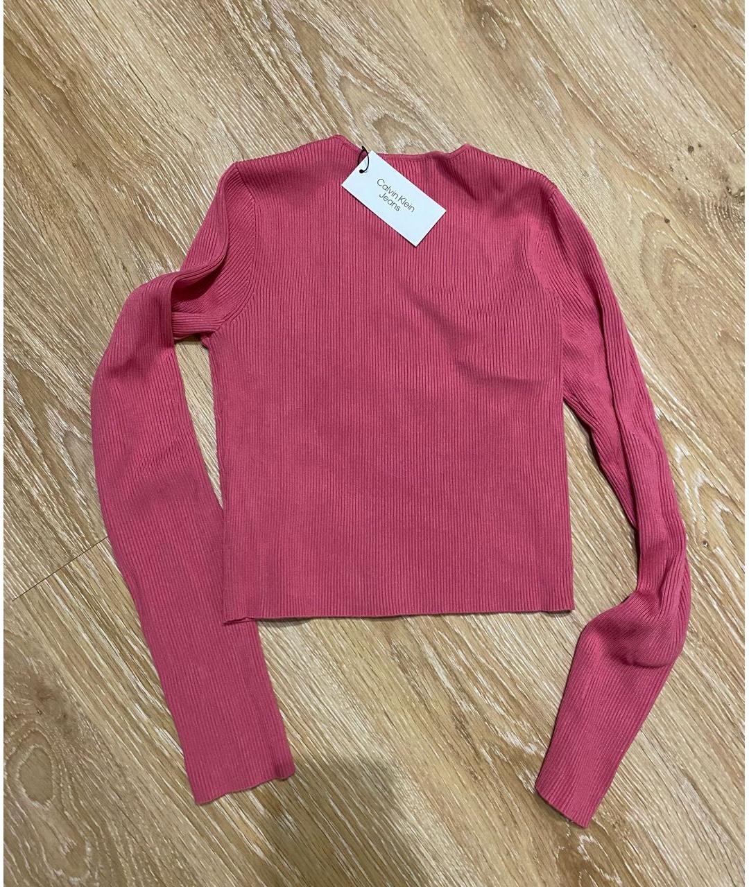 CALVIN KLEIN JEANS Розовый вискозный джемпер / свитер, фото 2
