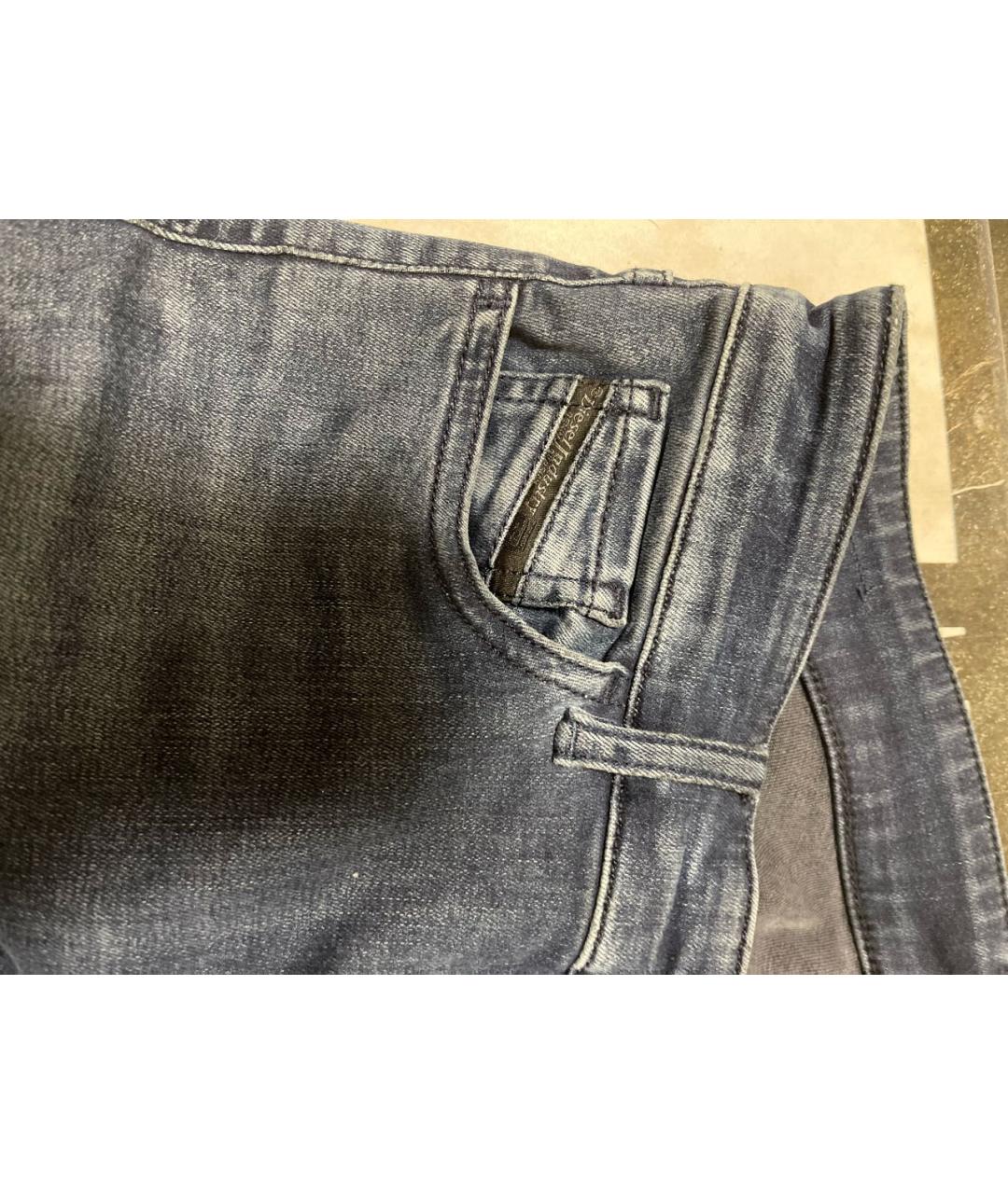 DIESEL Синие хлопко-эластановые джинсы слим, фото 4