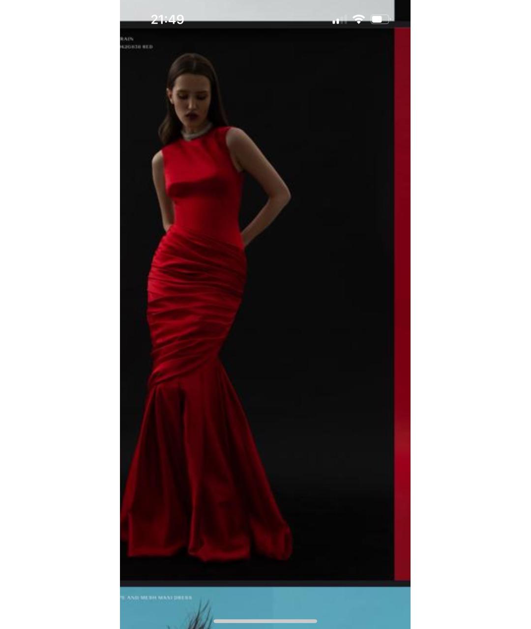 RASARIO Красное полиэстеровое вечернее платье, фото 8