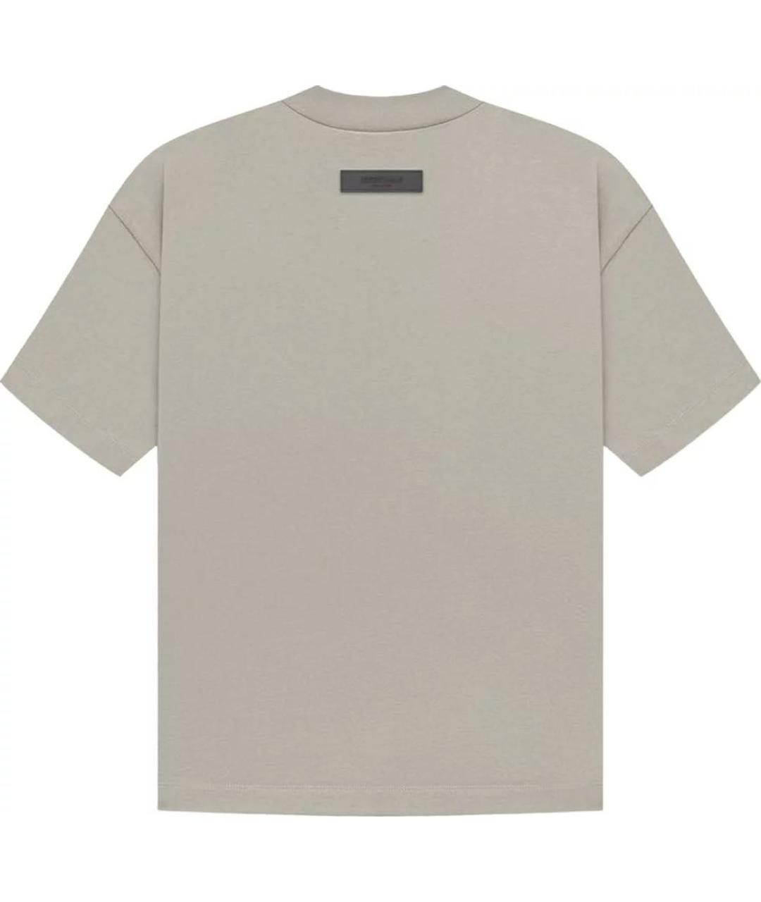FEAR OF GOD ESSENTIALS Бежевая хлопковая футболка, фото 2