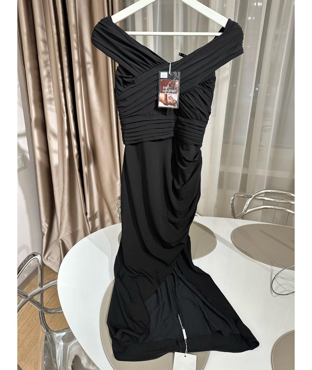 SELF-PORTRAIT Черное коктейльное платье, фото 3
