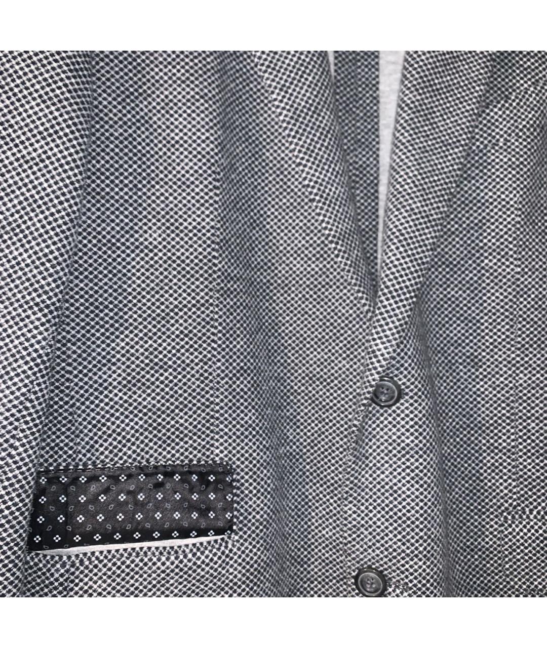 EDUARD DRESSLER Серый хлопковый пиджак, фото 4