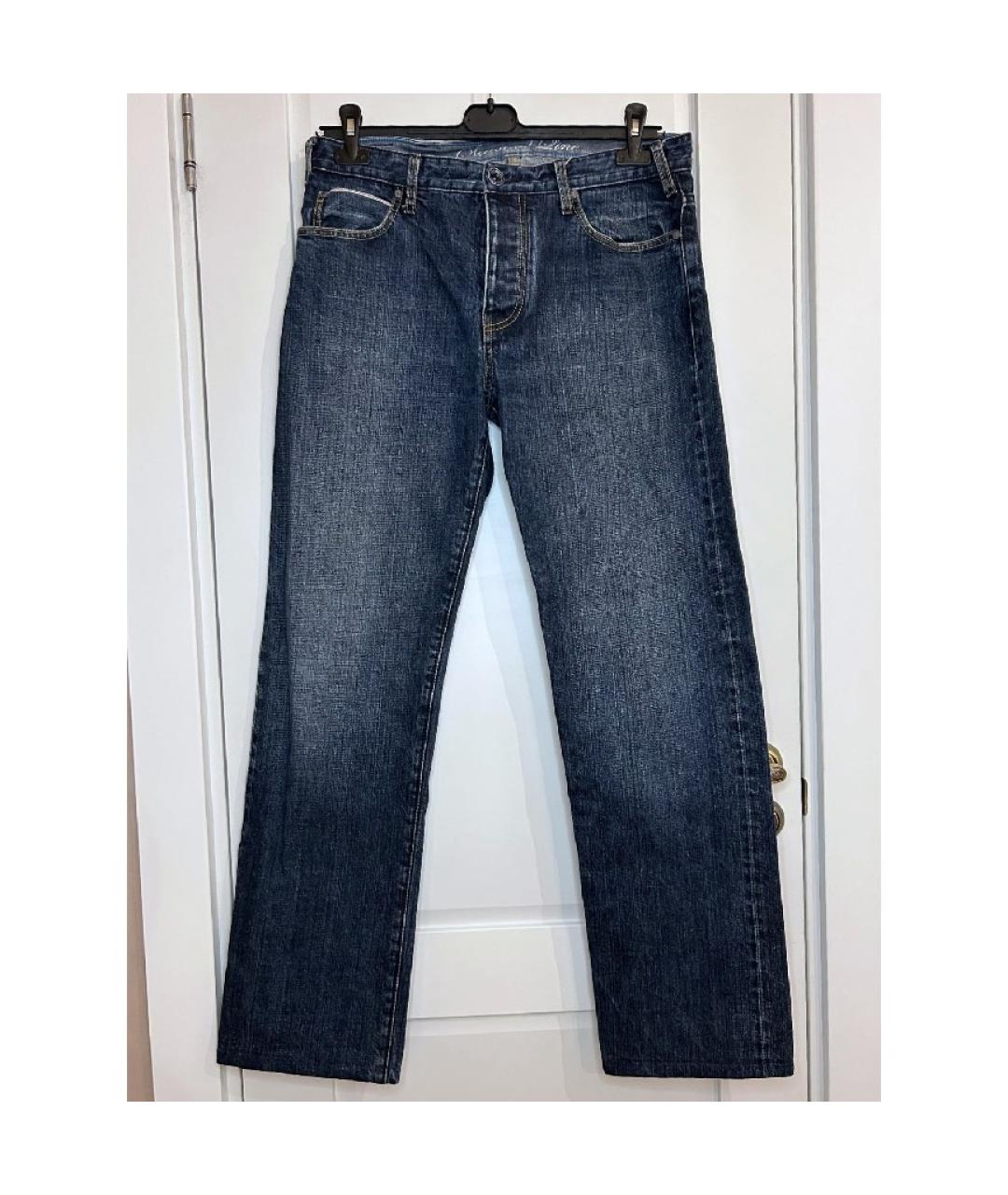 ARMANI JEANS Синие прямые джинсы, фото 10