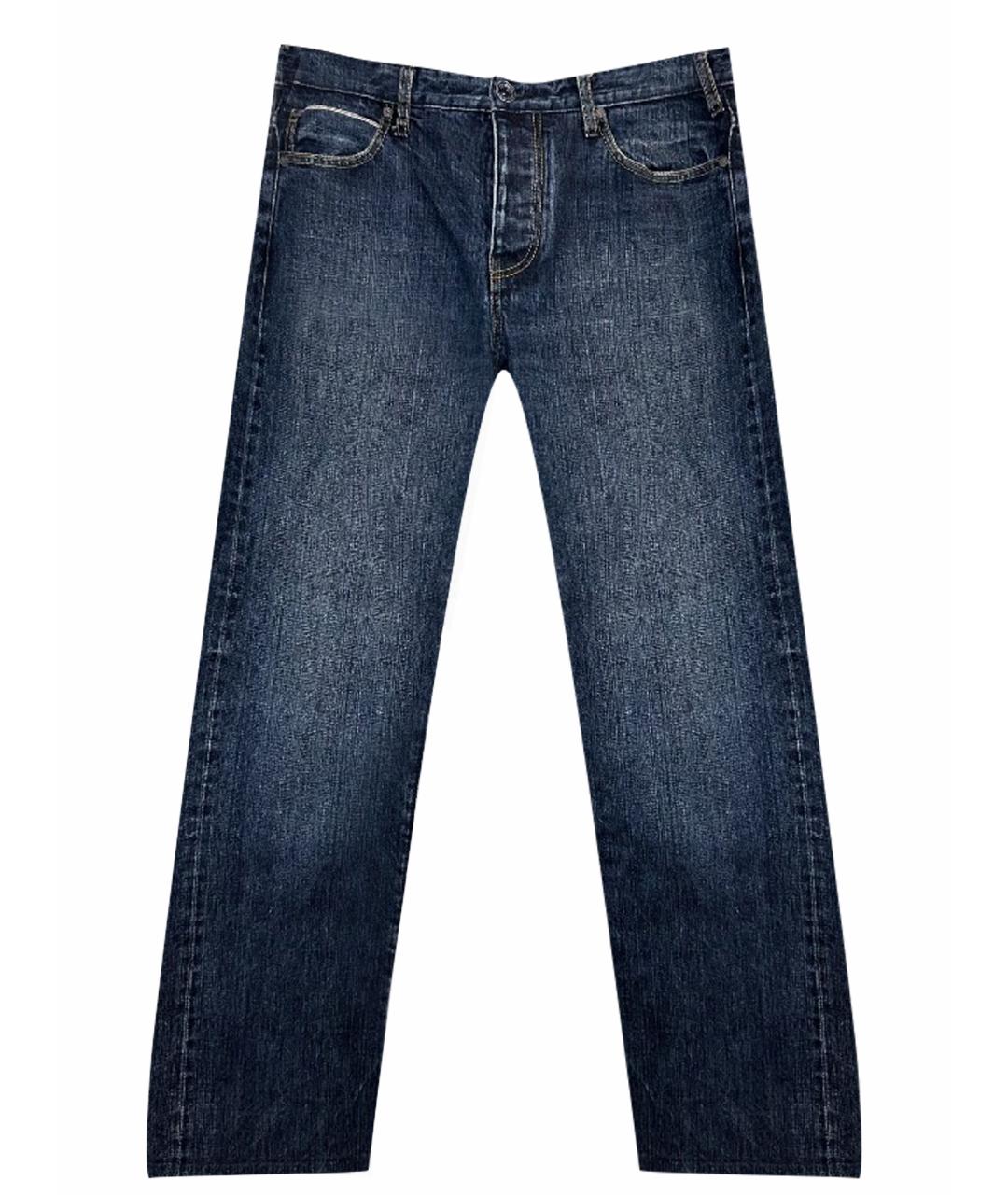 ARMANI JEANS Синие прямые джинсы, фото 1