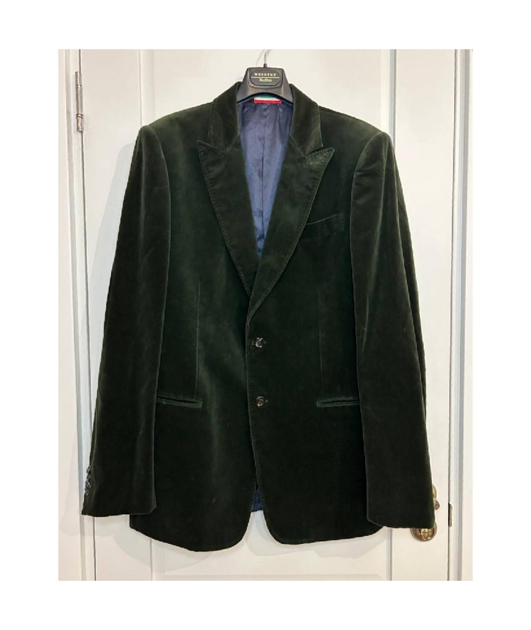 MOSCHINO Зеленый хлопковый пиджак, фото 8