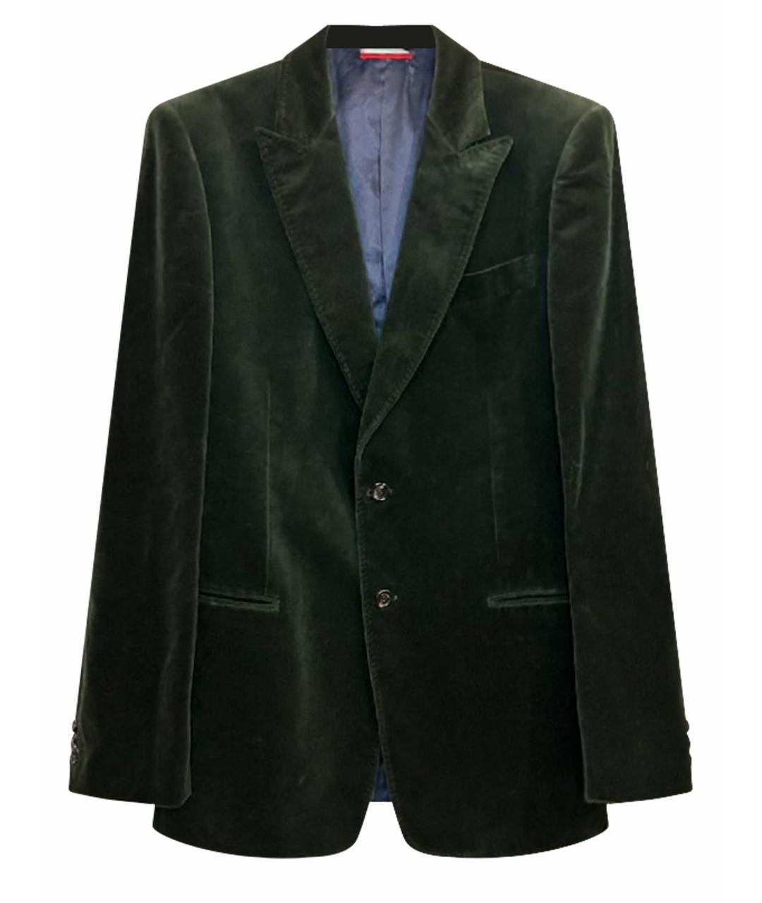 MOSCHINO Зеленый хлопковый пиджак, фото 1
