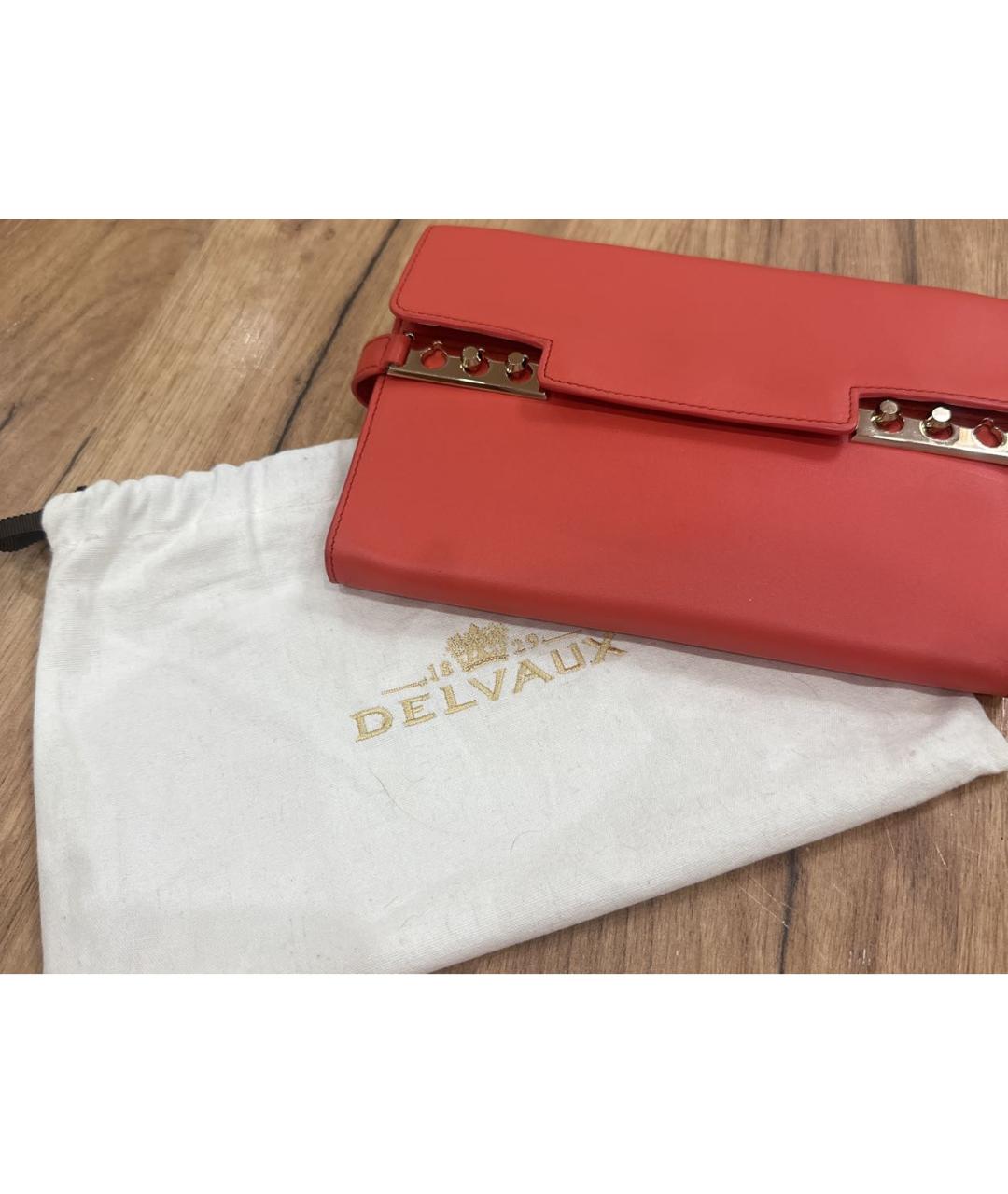 DELVAUX Красная кожаная сумка через плечо, фото 3