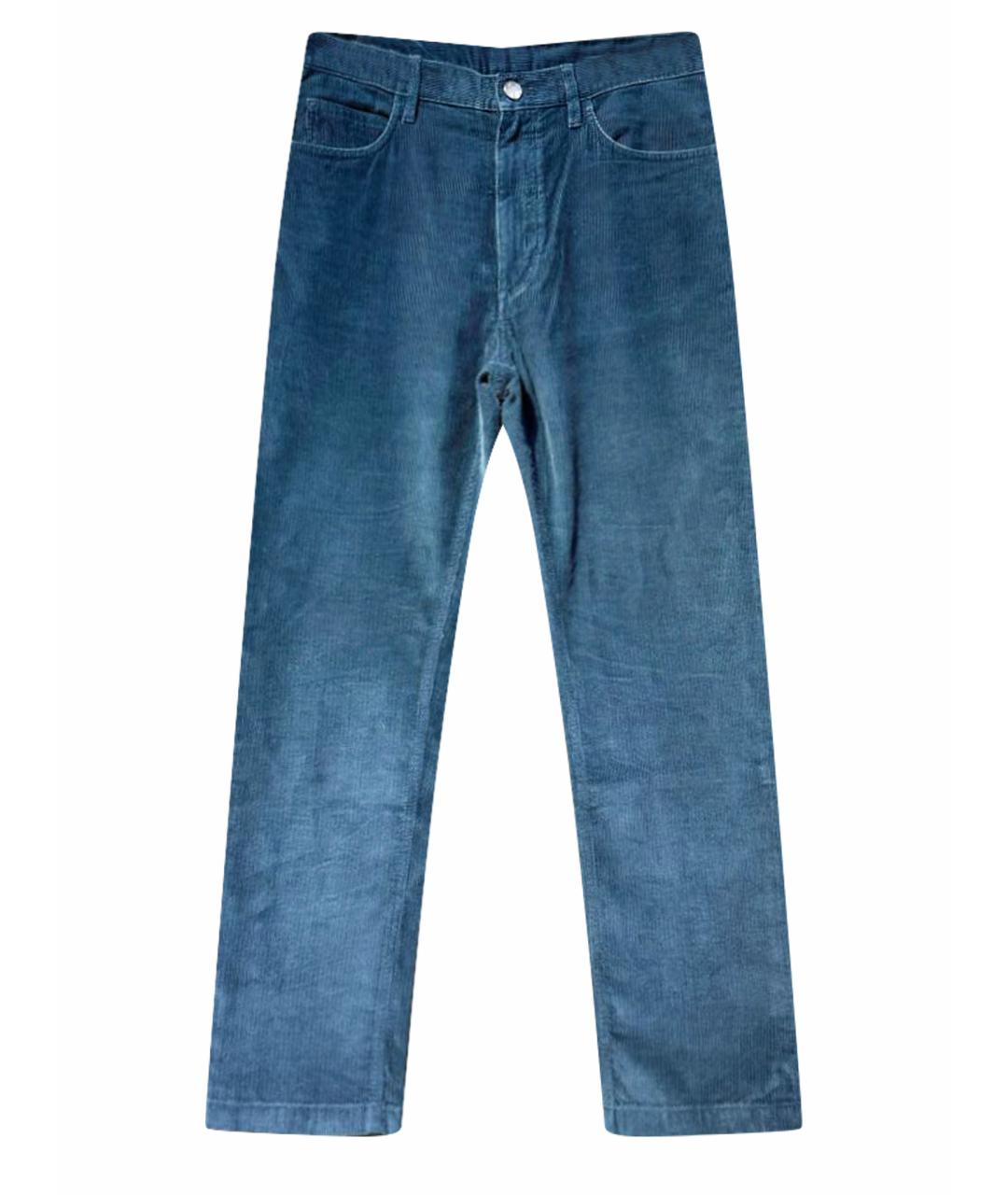 LORO PIANA Синие кашемировые брюки чинос, фото 1