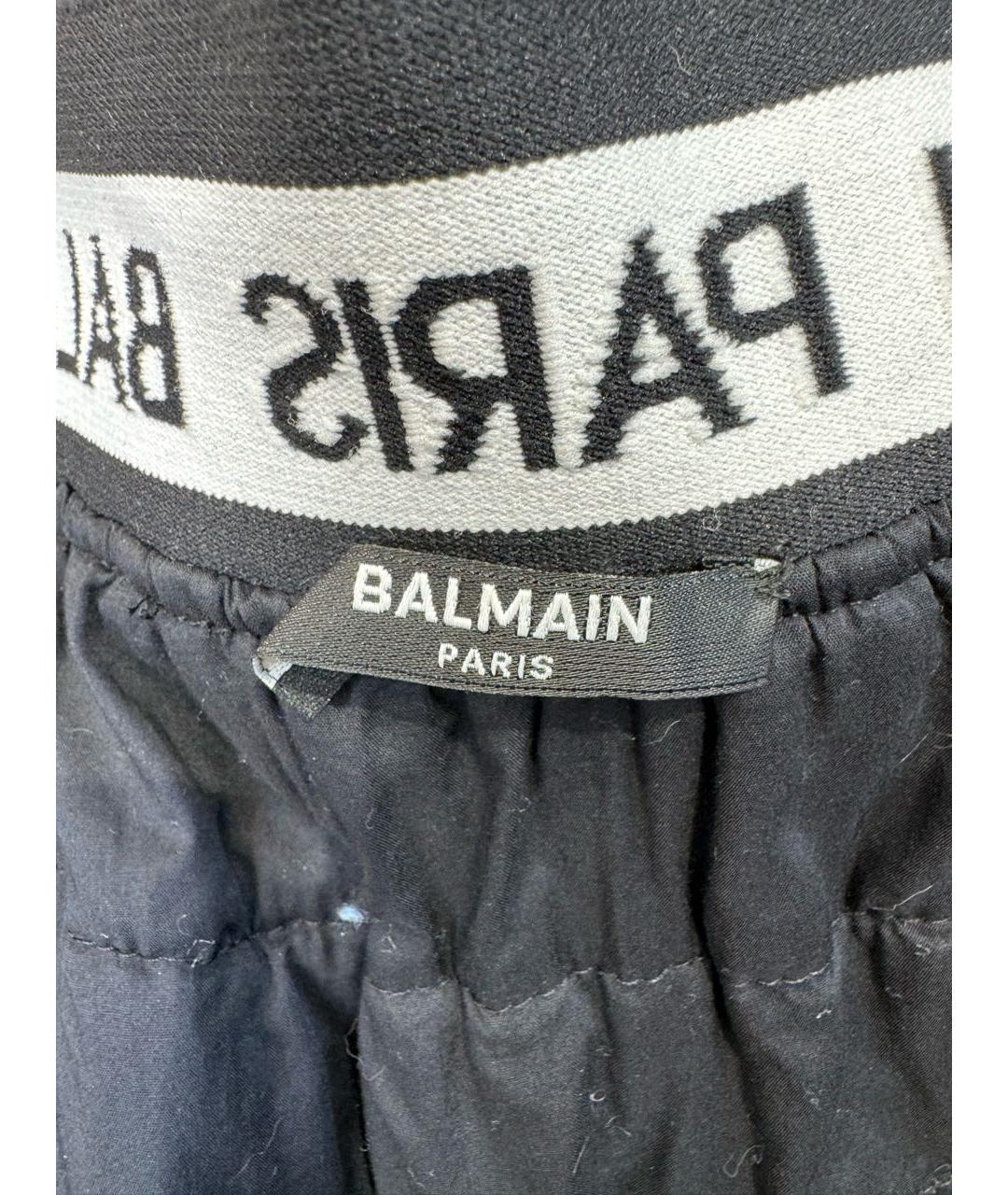 BALMAIN KIDS Черная синтетическая юбка, фото 4