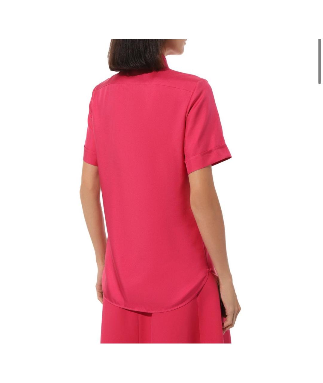GUCCI Розовая шелковая рубашка, фото 2