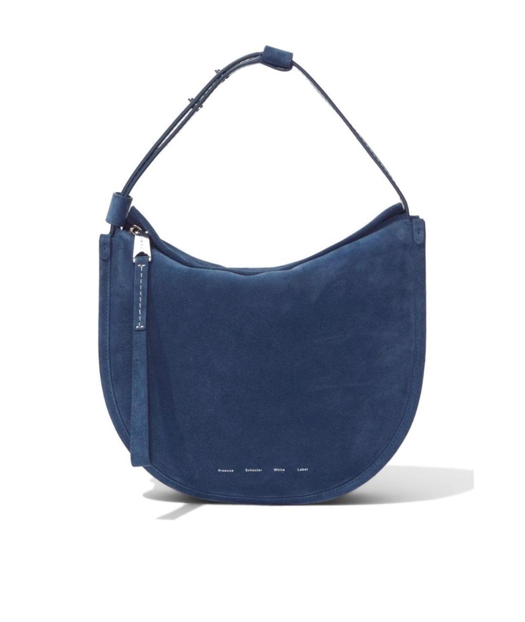 PROENZA SCHOULER Синяя замшевая сумка через плечо, фото 5