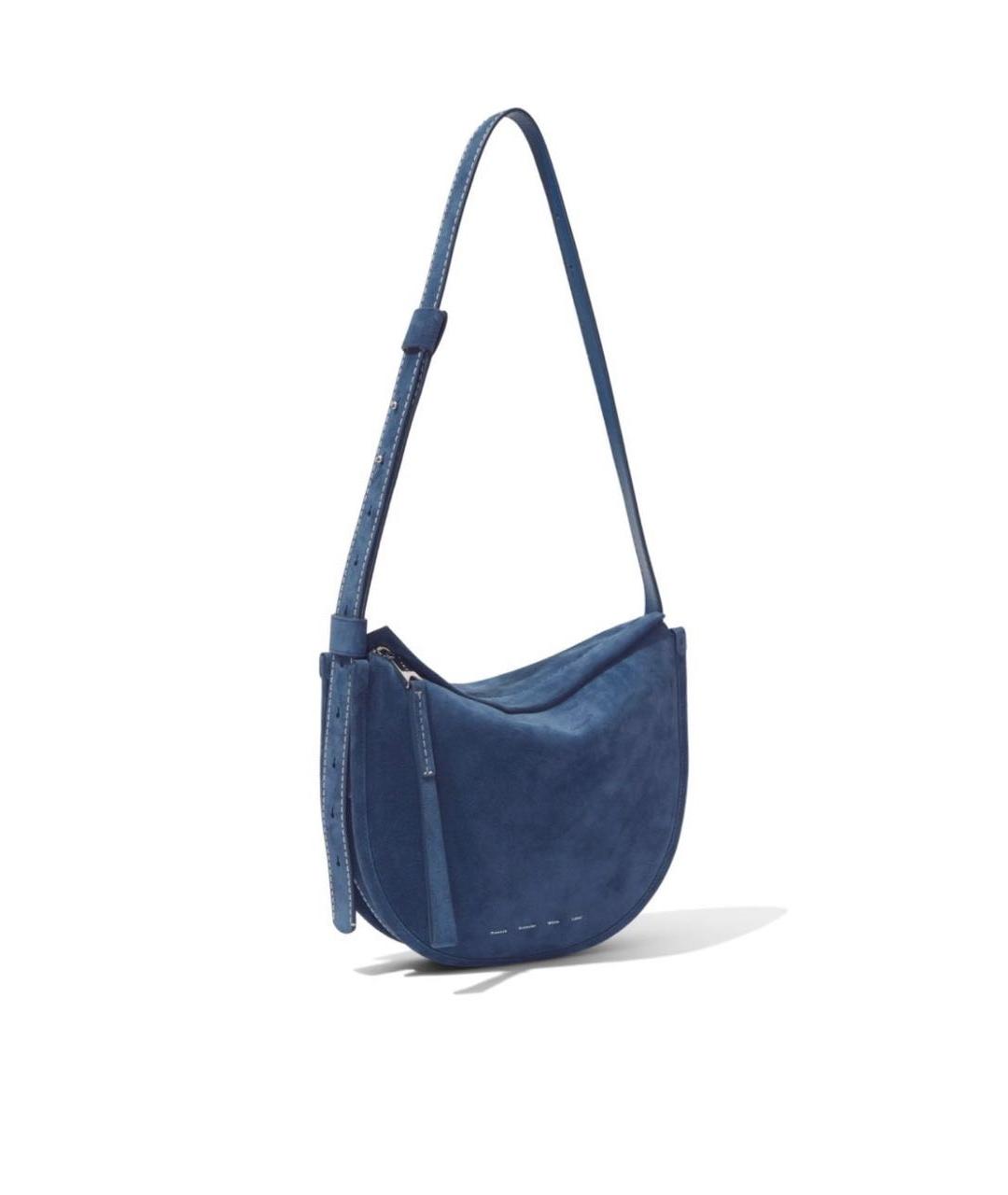 PROENZA SCHOULER Синяя замшевая сумка через плечо, фото 3