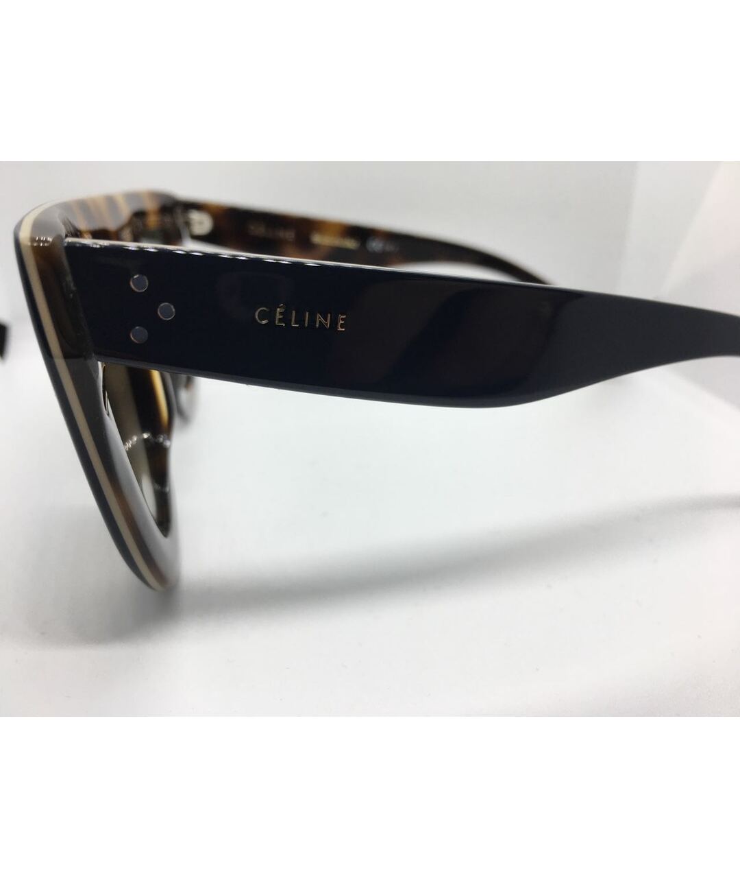 CELINE PRE-OWNED Синие пластиковые солнцезащитные очки, фото 3