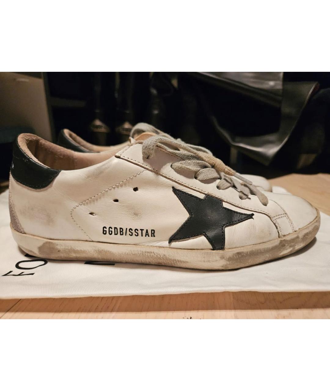 GOLDEN GOOSE DELUXE BRAND Белые кожаные кеды, фото 6