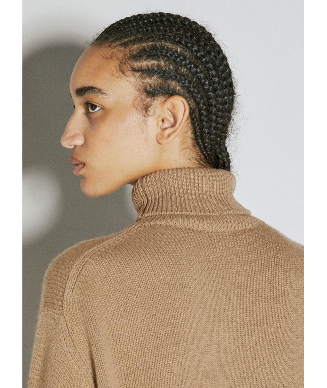 PRADA Коричневый шерстяной джемпер / свитер, фото 6