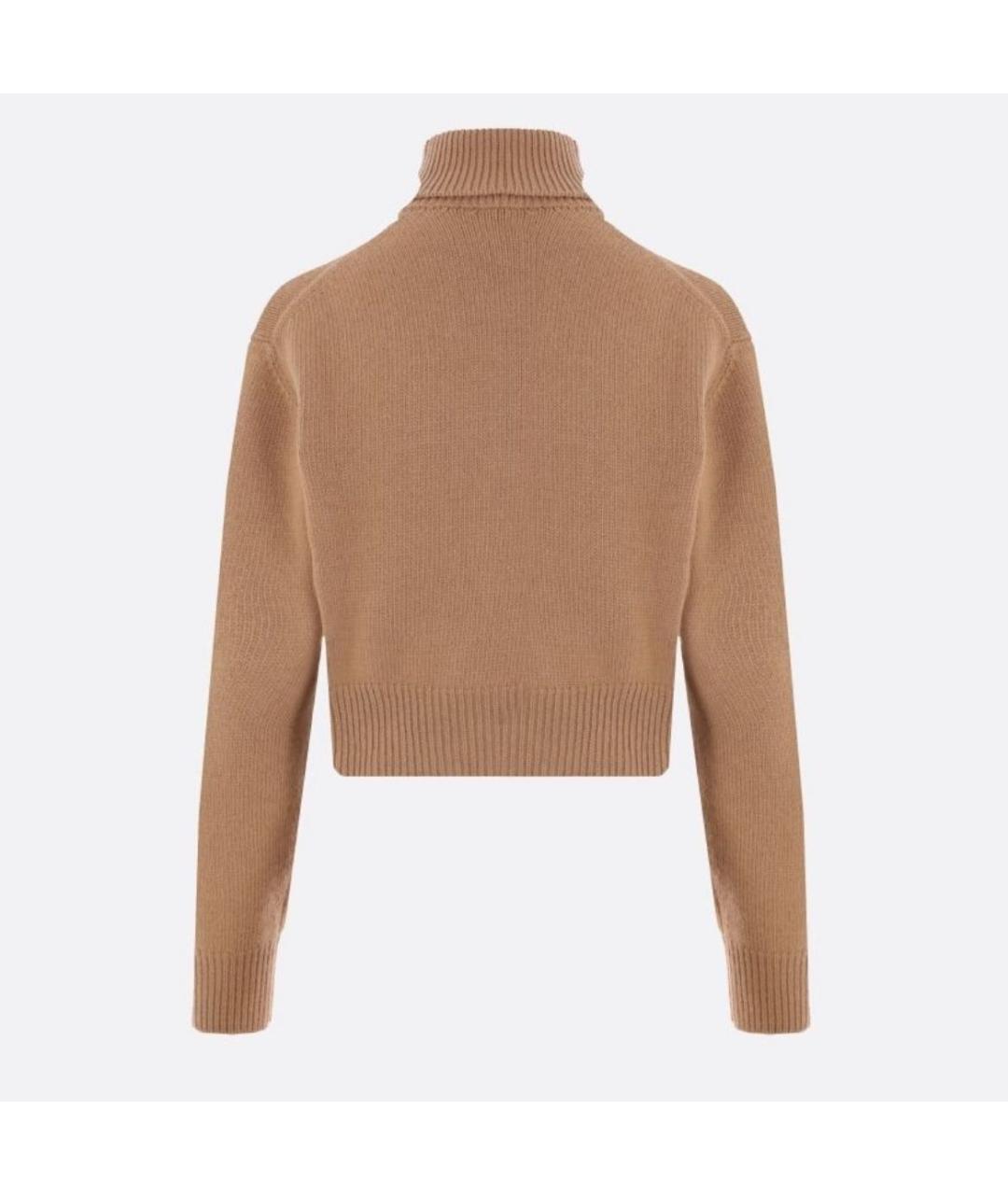 PRADA Коричневый шерстяной джемпер / свитер, фото 2