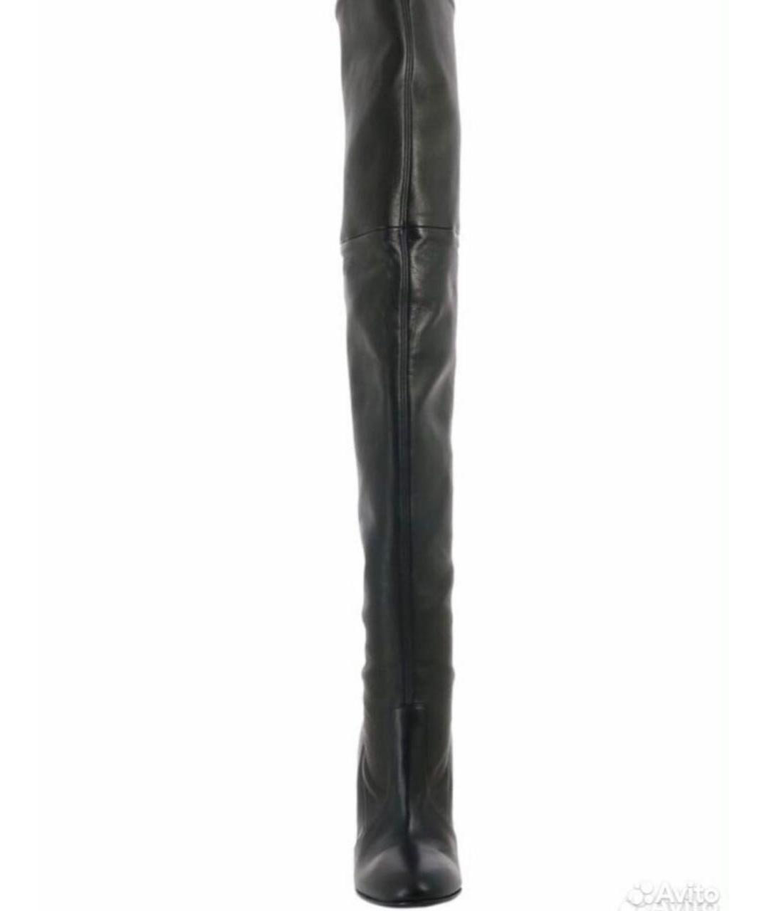 CASADEI Черные кожаные ботфорты, фото 2