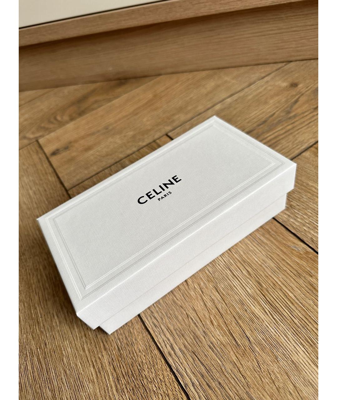 CELINE Белые пластиковые солнцезащитные очки, фото 4