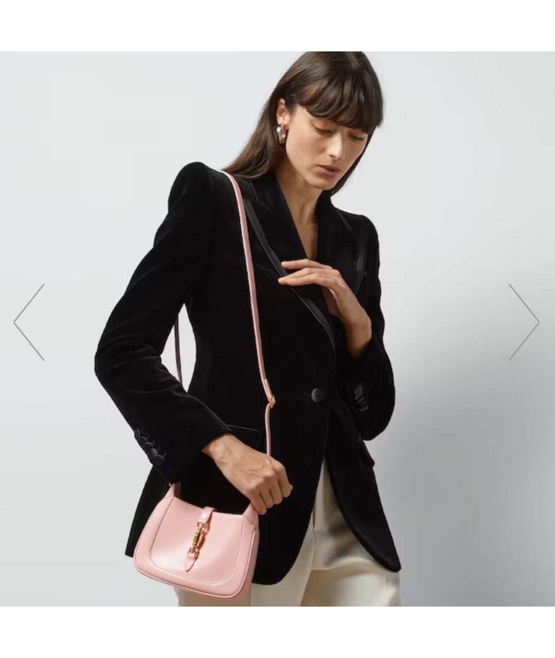 GUCCI Розовая кожаная сумка с короткими ручками, фото 5