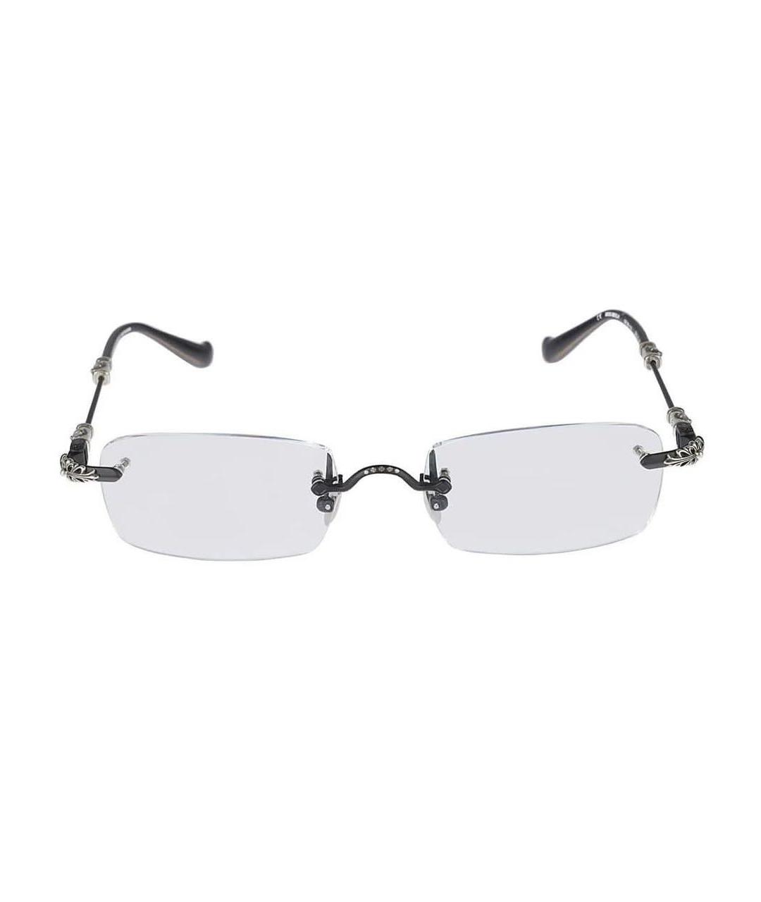 CHROME HEARTS Черные металлические солнцезащитные очки, фото 1