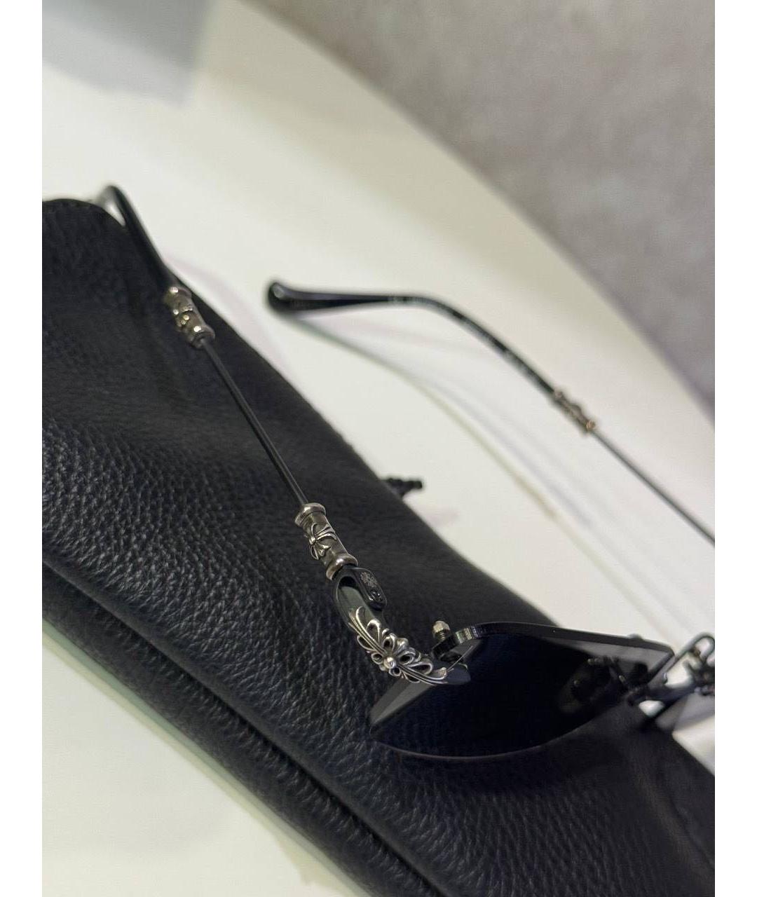 CHROME HEARTS Черные металлические солнцезащитные очки, фото 6