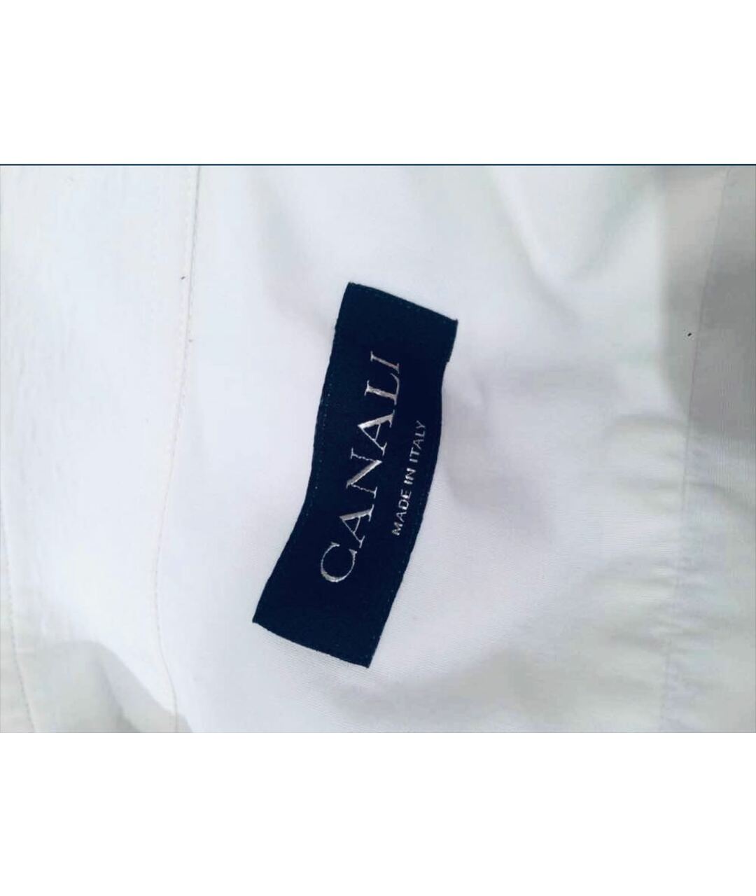 CANALI Белая хлопковая классическая рубашка, фото 3