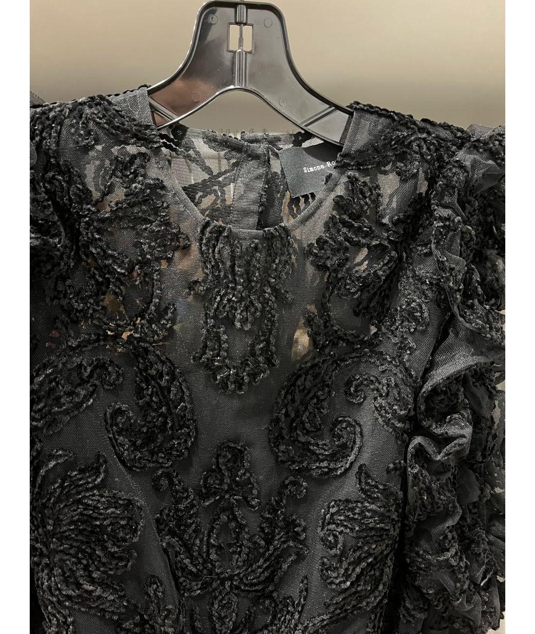 SIMONE ROCHA Черное шелковое коктейльное платье, фото 3