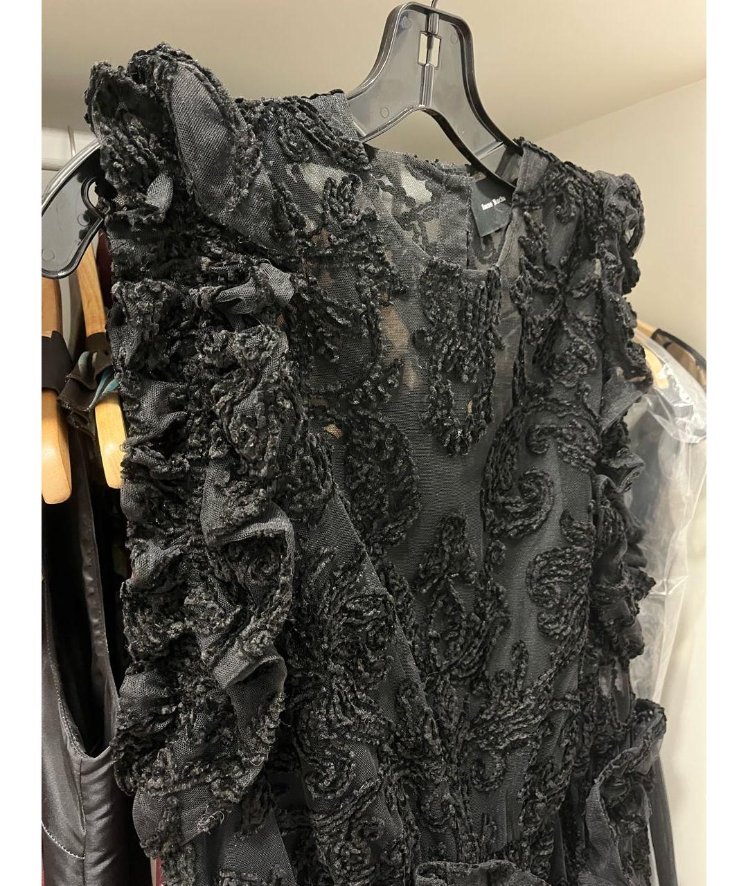 SIMONE ROCHA Черное шелковое коктейльное платье, фото 7