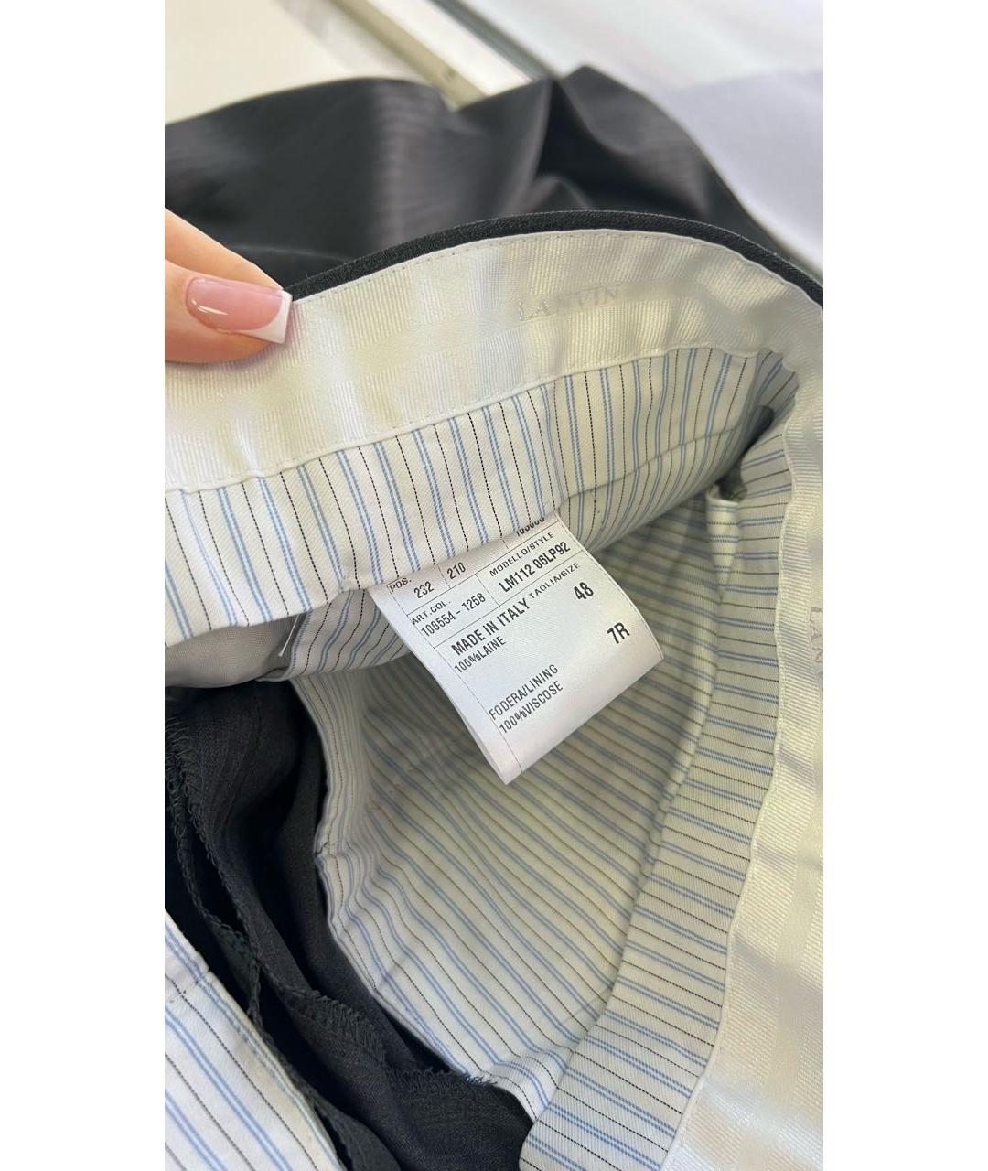 LANVIN Серый классический костюм, фото 7