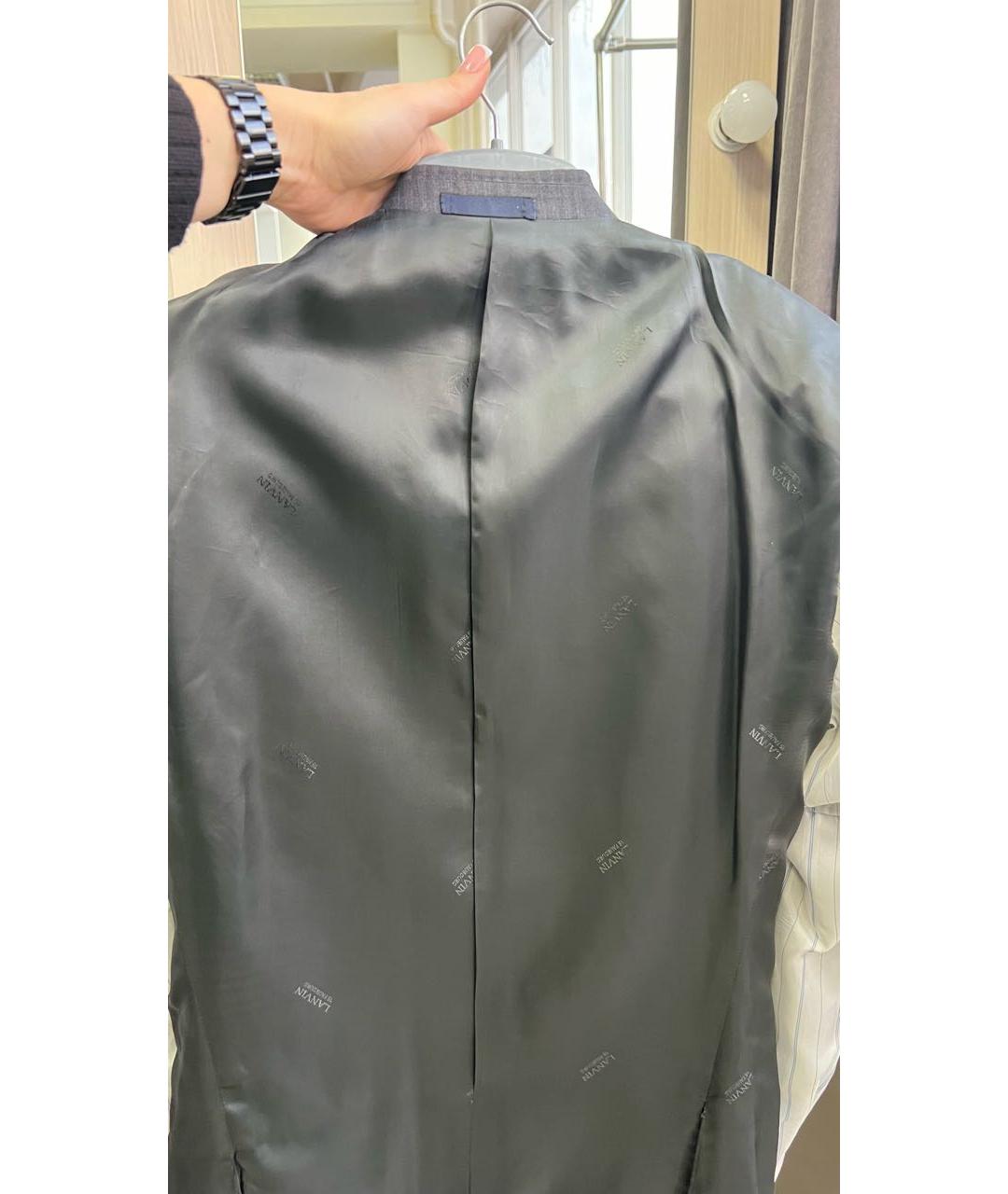 LANVIN Серый классический костюм, фото 3