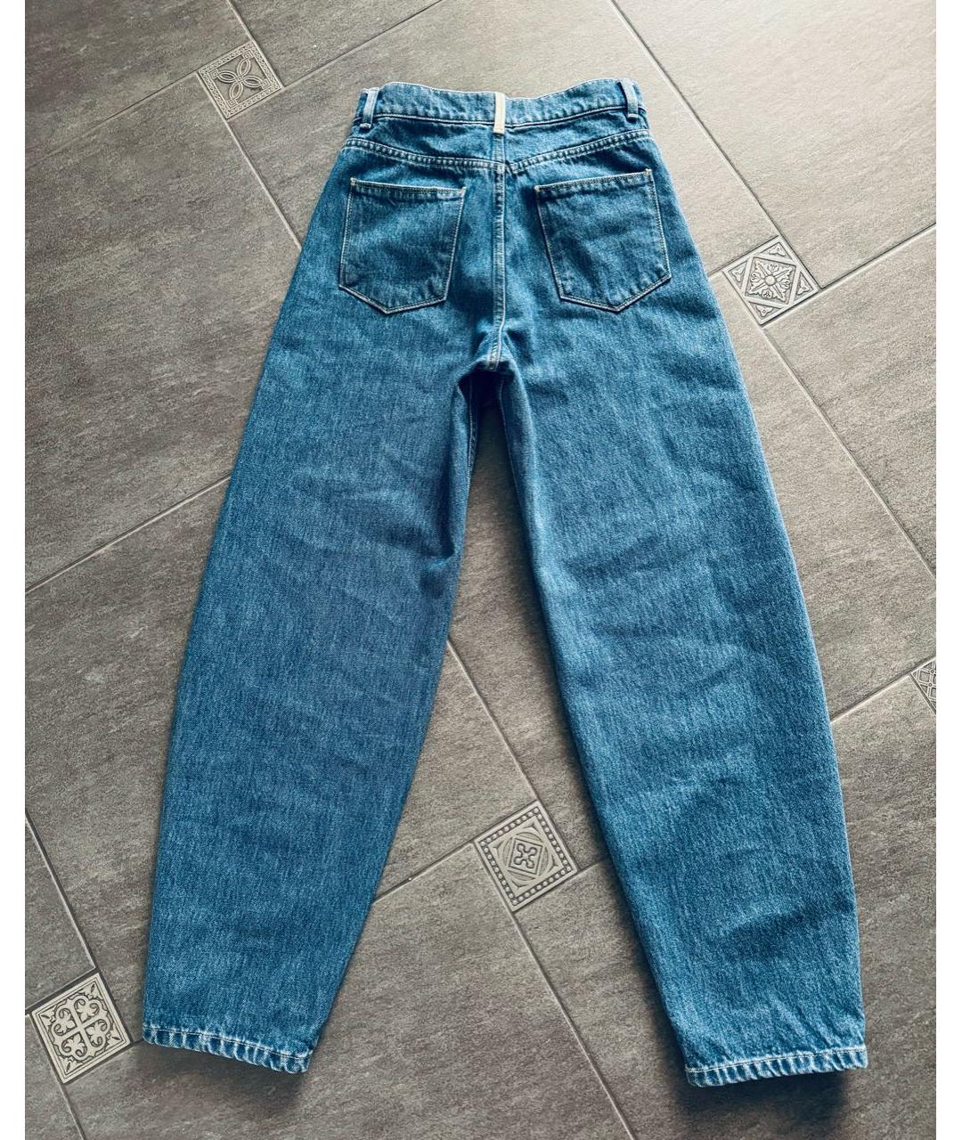 WANDLER Синие хлопковые прямые джинсы, фото 3