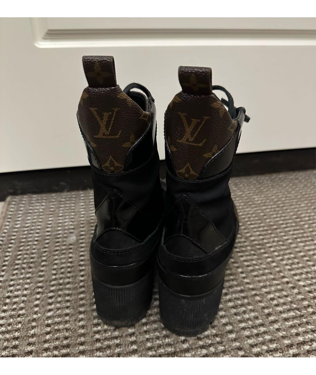 LOUIS VUITTON PRE-OWNED Черные ботинки, фото 4