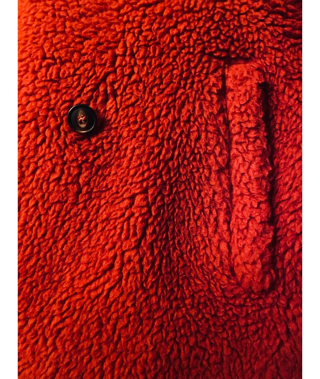 MAX MARA Красная меховая шуба, фото 4