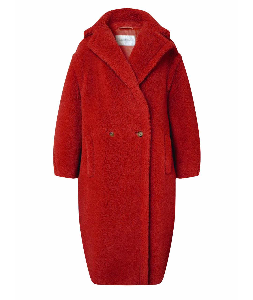 MAX MARA Красная меховая шуба, фото 1